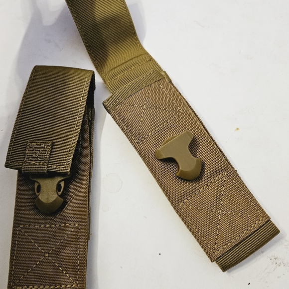 Tactical Multitool Pouch Set of 2 Desert Brown NEW - Picture 4 of 4